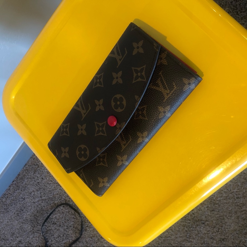 Brand new red accent wallet